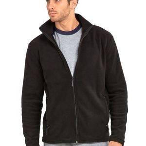 Knocker Men's Polar Fleece Full Zip Sweater PF2000 Black